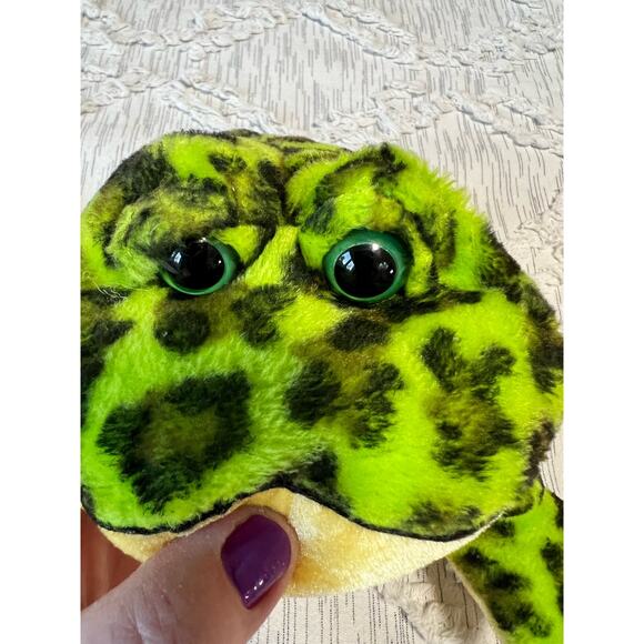 Ganz Webkins Bullfrog Spotted Frog Plush Green Stuffed Animal Toy NO CODE - Picture 2 of 6